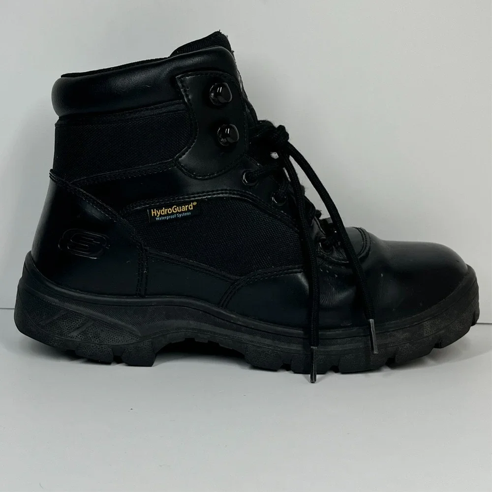 Skechers Wascana Benen Tactical Relaxed Fit Work Boots‎ Men's 7 Waterproof Black